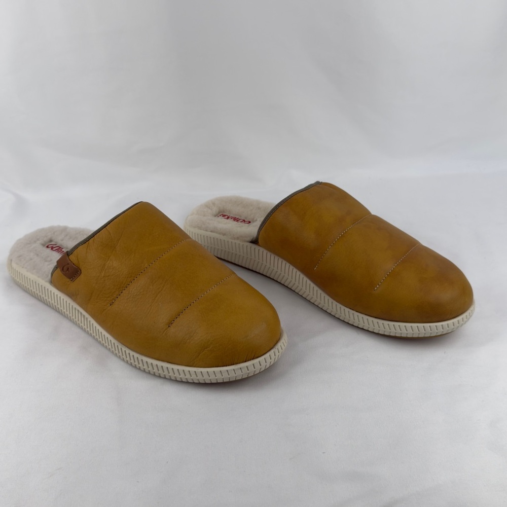 OluKai Men's Tan Slip-On Loafers
